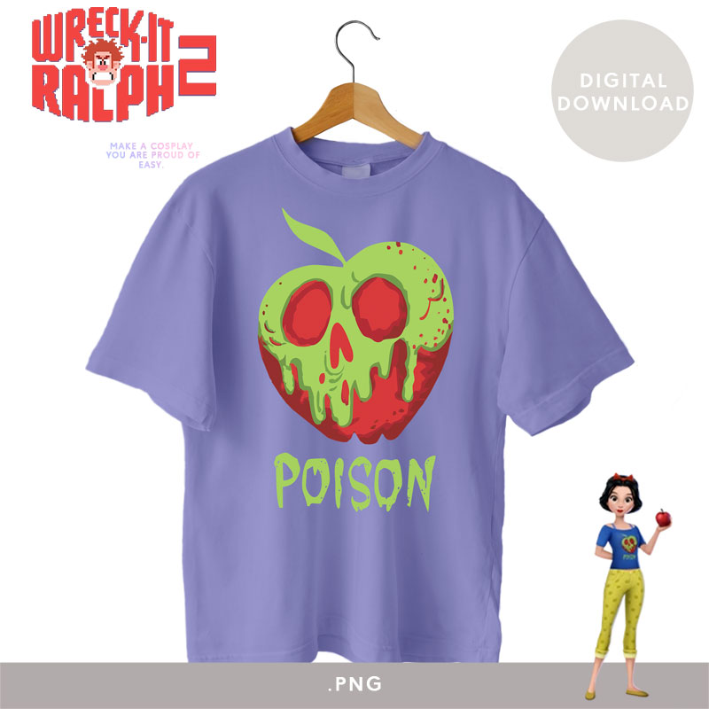 Snow White - Ralph Breaks the Internet Princesses Comfy T-shirts designs / DIGITAL FILE 1 Snow White Comfy T-shirts designs