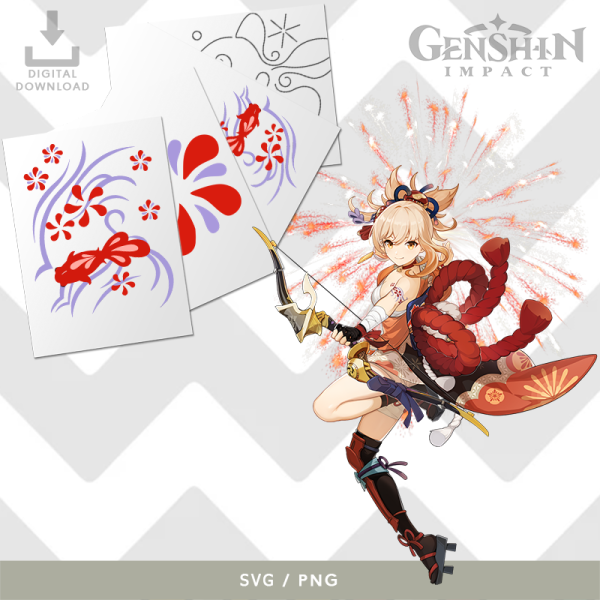Yoimiya - Goldfish Tattoo GENSHIN IMPACT