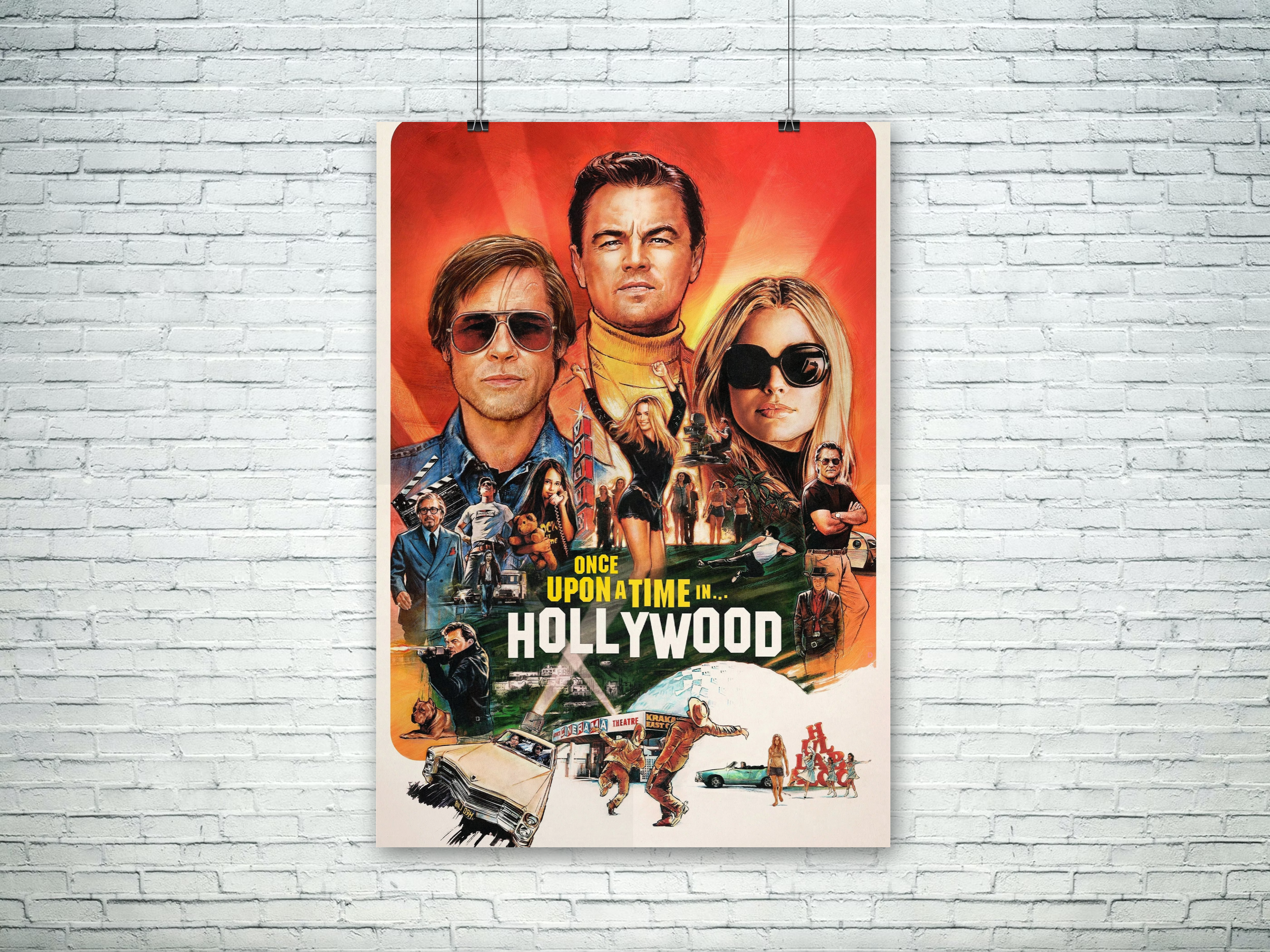 Once upon a time in Hollywood movie poster digital download Crealandia