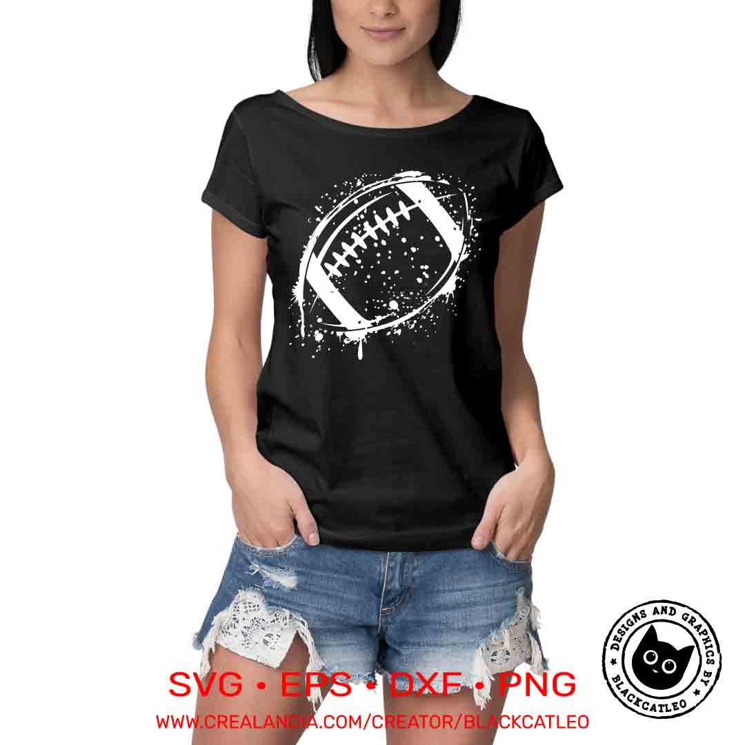 American football ball grunge white t shirt design svg, png, dxf, eps 4 american football ball