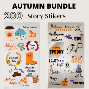 Amazing autumn bundle instagram story sticker