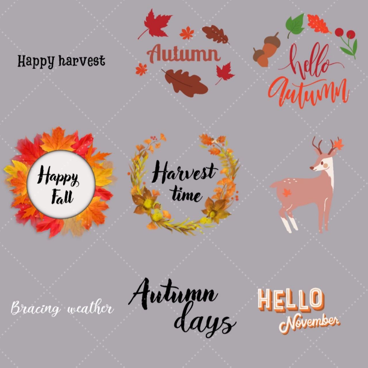 autumn instagram story stickers 3