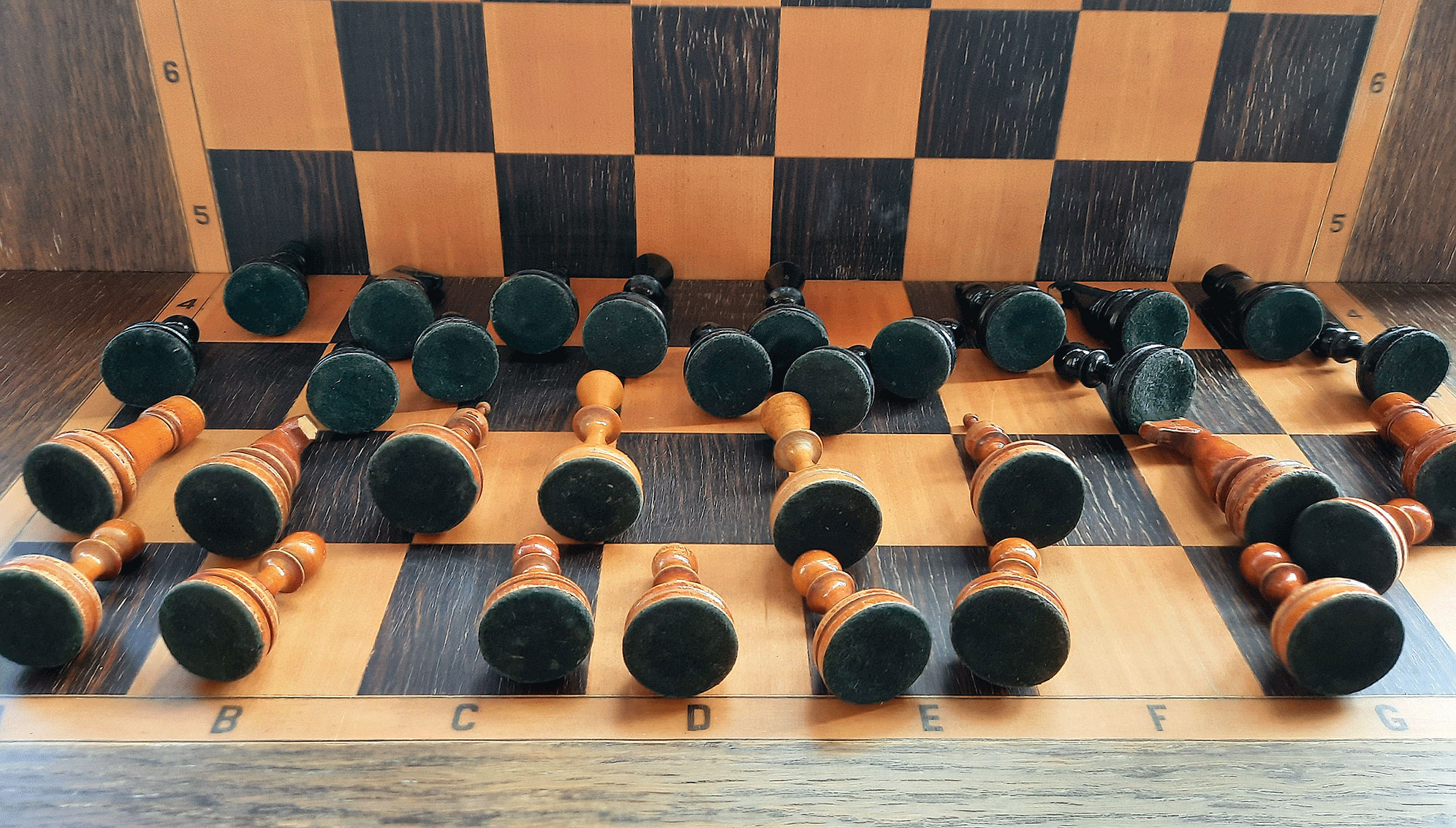 Conjunto de xadrez Baku do campeonato soviético de 1961 reproduzido em  madeira esbanjada – King de 10 cm