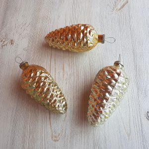 Handmade Marketplace 810 russian glass christmas ornaments cones