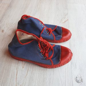 red blue soviet kids sneakers
