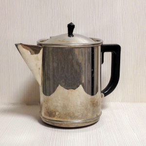 Vintage Soviet Cupronickel Coffee & Tea Pot. Old Metal Coffee Pot