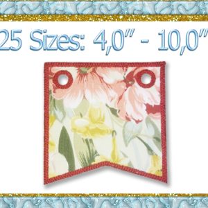 Banner Flag Embroidery Design