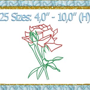 Rose Embroidery Design