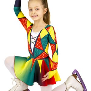 Figure skating dress Clown costume Gymnastic dress Dance dress