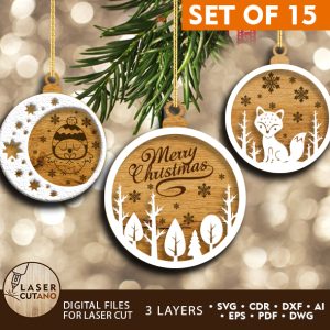 CHRISTMAS Toy Bundle Set Of 15 Ornaments