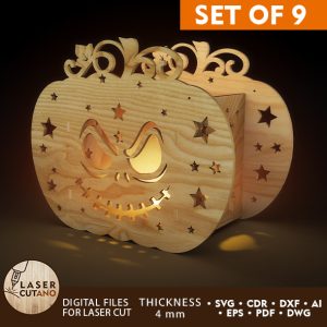 HALLOWEEN PUMPKIN BUNDLE, Lantern, Candle Holder