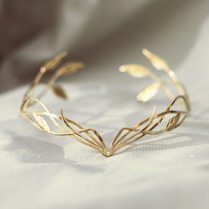 Wedding elven tiara – branches and leaves – for elves and fairies Artanis