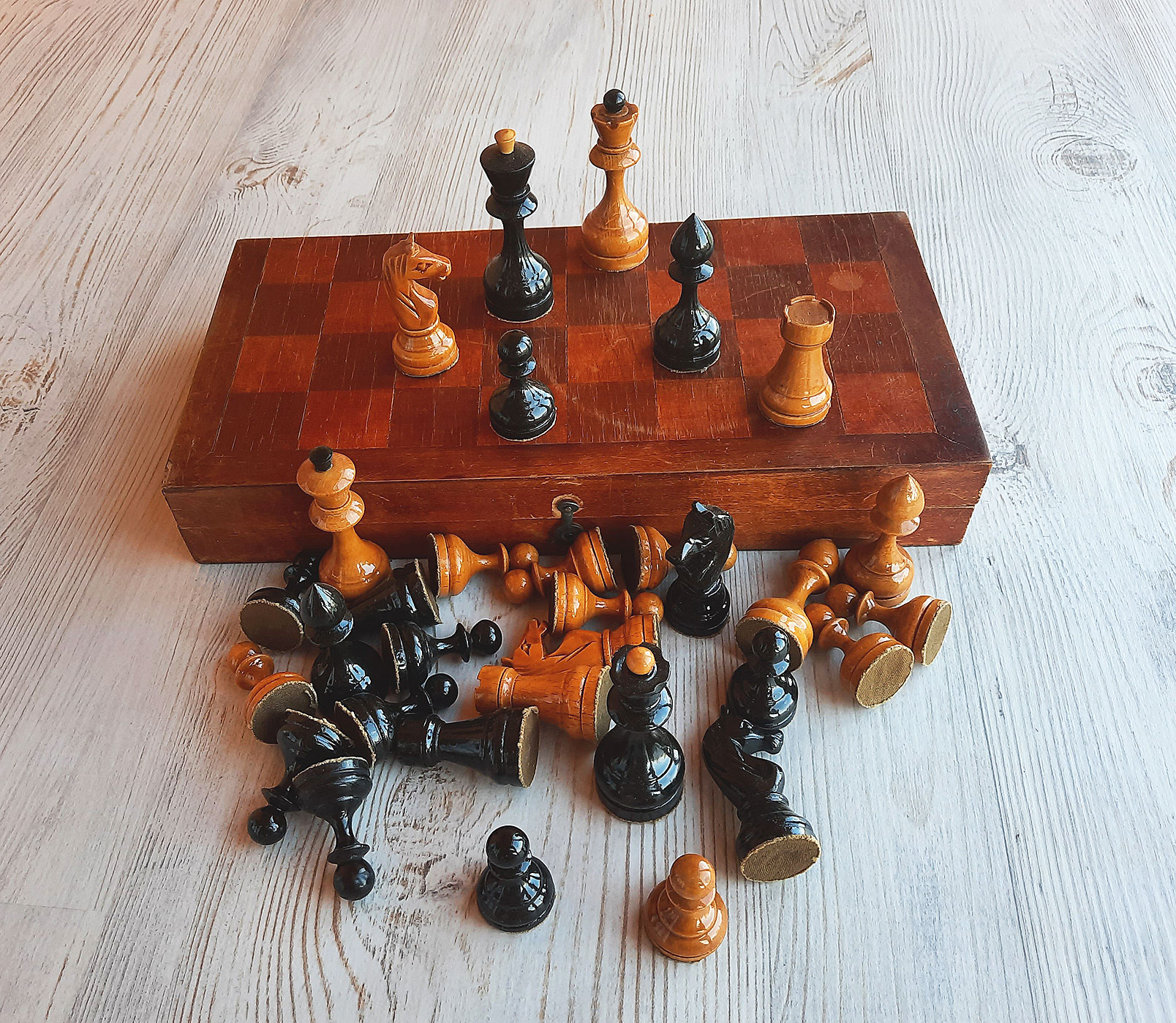 Botvinnik Set Antique Soviet Chess Set Old Russian Vintage 