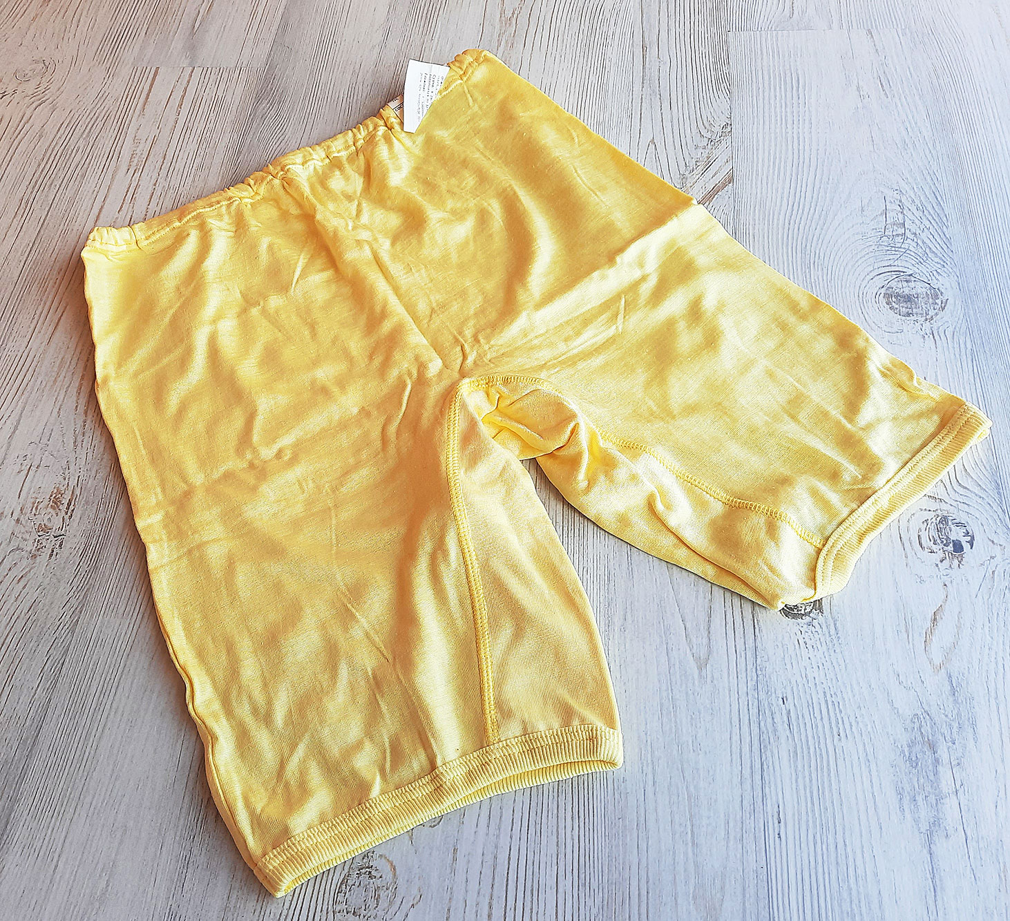 Soviet retro womens underwear 1990 - yellow pantaloons vintage viscose  lingerie - Crealandia