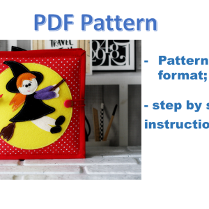 halloween quiet book PDF Quiet Book Sewing Pattern 6 activity pages
