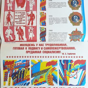 soviet perestroika 1980s poster