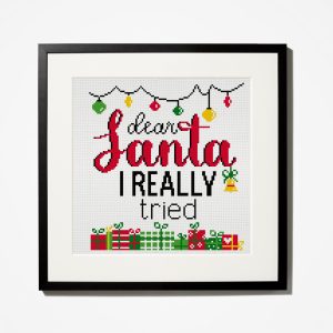 Funny Christmas cross stitch pattern PDF