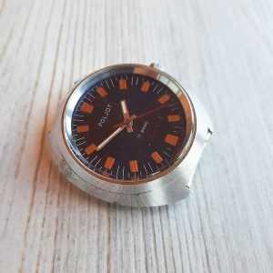 Poljot blue dial Soviet mens watch – wind up 17 jewels wrist watch USSR