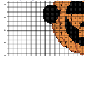 Cute halloween pumpkin and kitten cross stitch