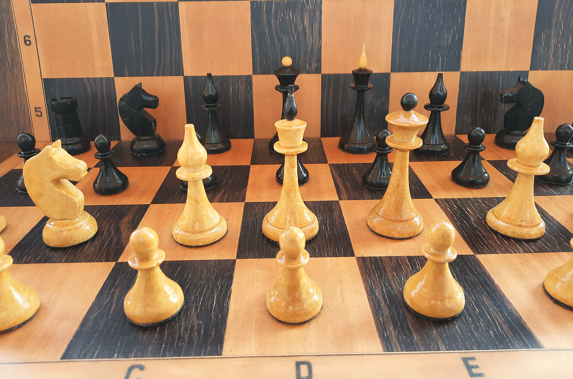 Soviet Chess set Wooden Vintage Queen's Gambit TV series USSR