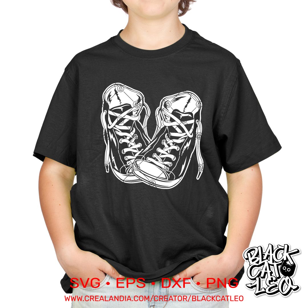 two sneakers svg t shirt design