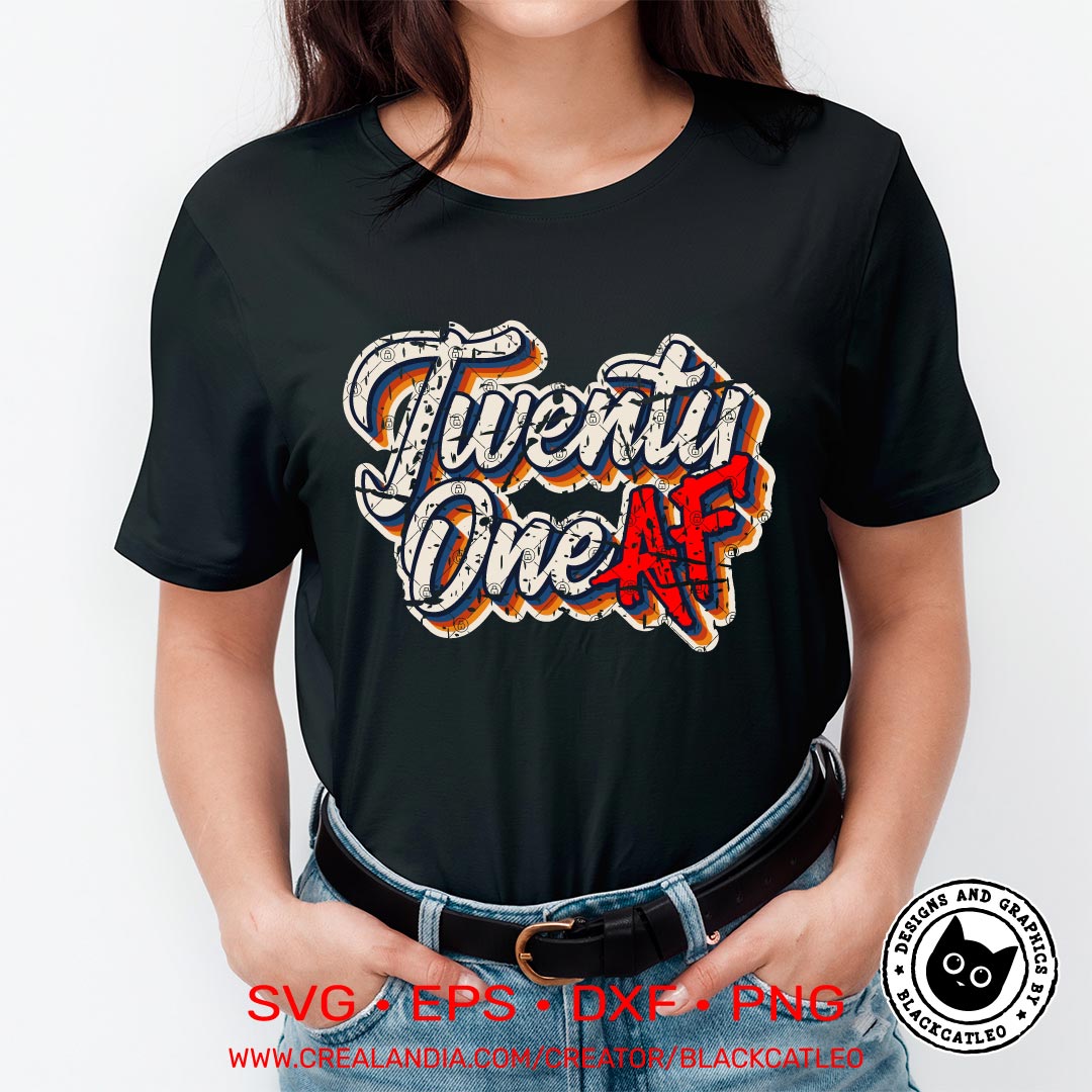 twenty one af t shirt design svg