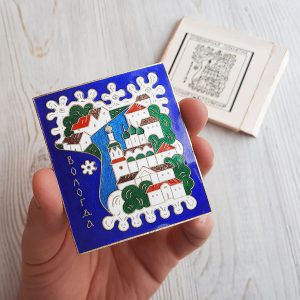 vologda russian city souvenir plaquette