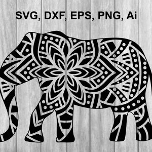 Elephant Mandala Vector
