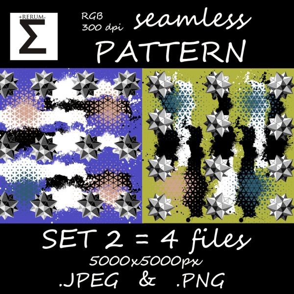 Abstract art Geometry Seamless pattern Design fabric & clothers Home textile Printing wallpaper Endless Background DIY blue and green color