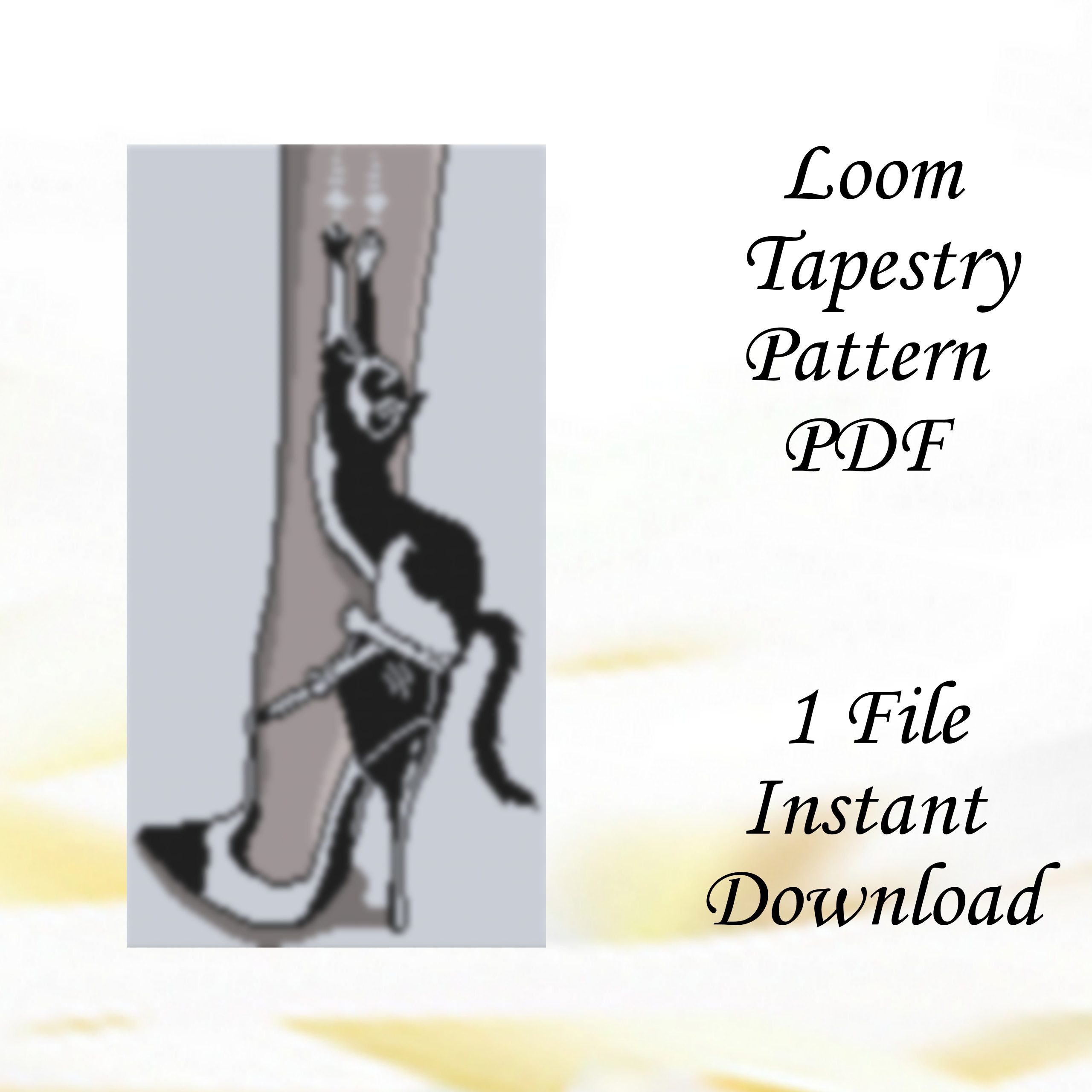 The Cat Tapestry Cross Stitch Pattern PDF