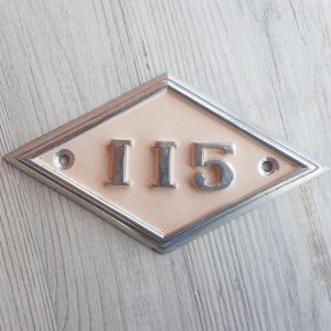 address door number plaque 115