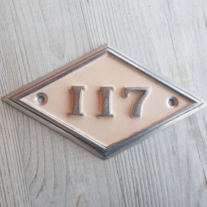 apartment door number plaque 117 address sign