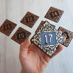17 address number plate vintage