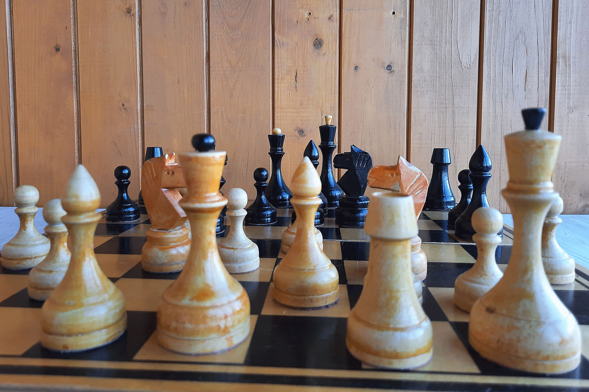 Soviet chess orders set made of wood in good condition