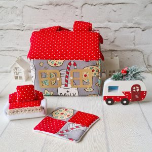 little girl gift fabric dollhouse bag