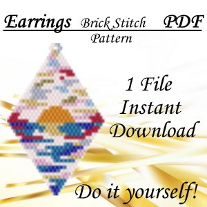 Handmade Marketplace 561 brick stitch earrings pattern