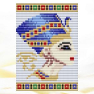 Loom Bead Pattern Queen Nefertiti Egyptian pendant Necklace pattern PDF digital pattern