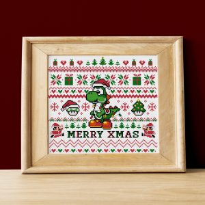 Inicio 767 Christmas Yoshi cross stitch pattern PDF