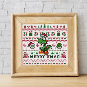 Handmade Marketplace 562 Christmas Yoshi cross stitch pattern PDF
