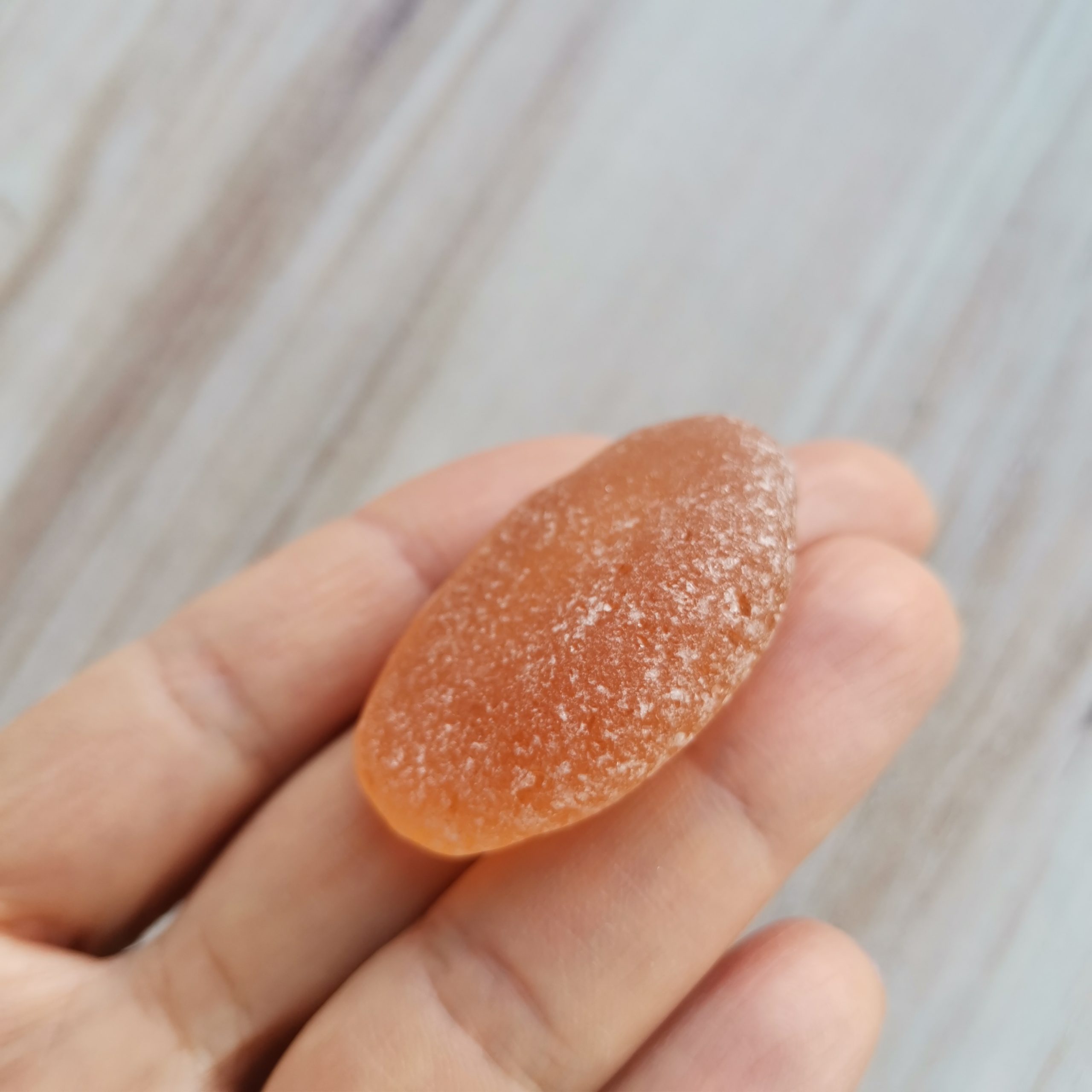 Amber genuine sea glass H2