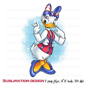 Daisy Duck Print Template Png illustration