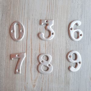 Tin digit number plates vintage 0 3 6 7 8 9 – Soviet aluminum number sign figures