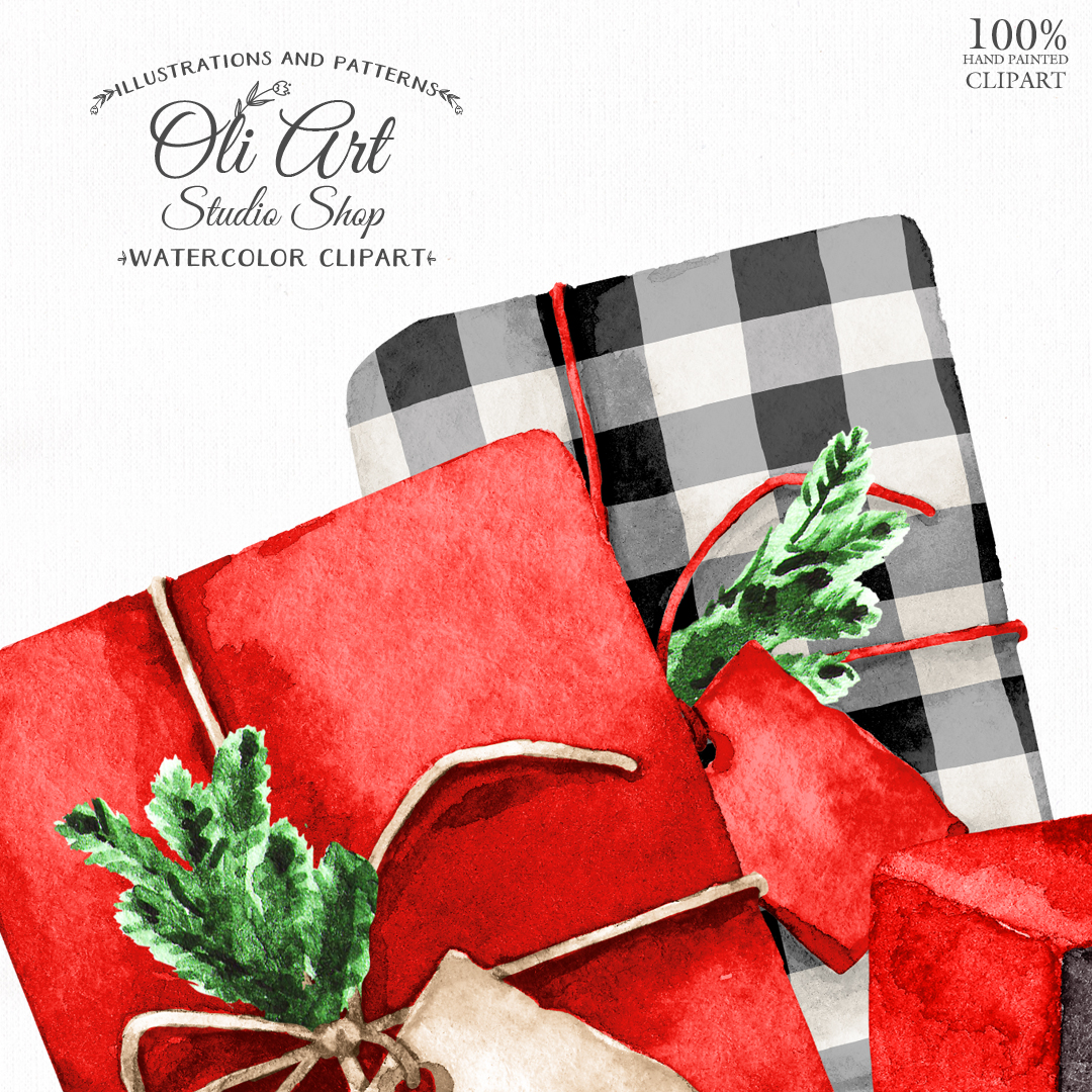 holiday gift box clip art