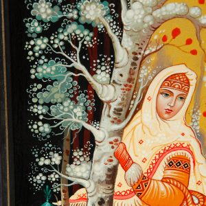 Wall art canvas winter fairy tale painting Christmas Decor