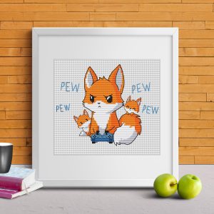 cross stitch pattern gamer
