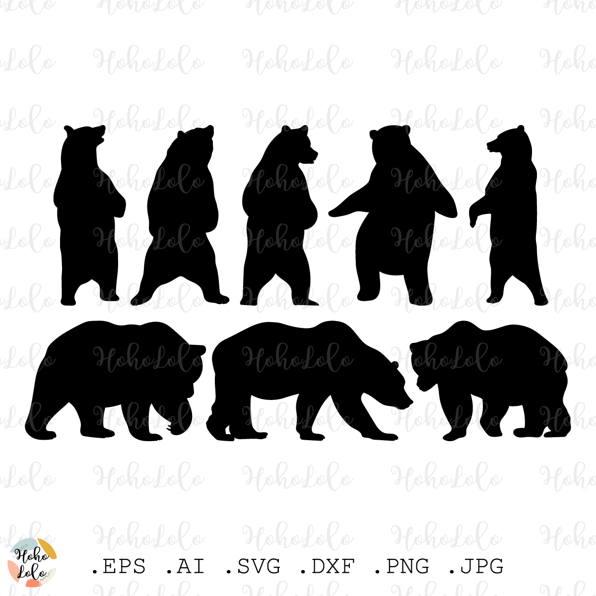bear silhouette vector