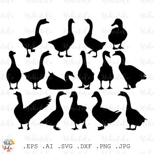 Goose Svg Silhouette
