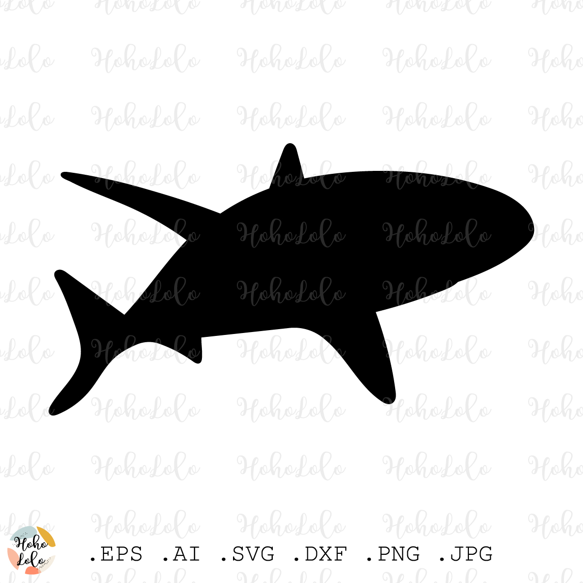 Hammerhead shark DXF JPG PNG SVG PDF