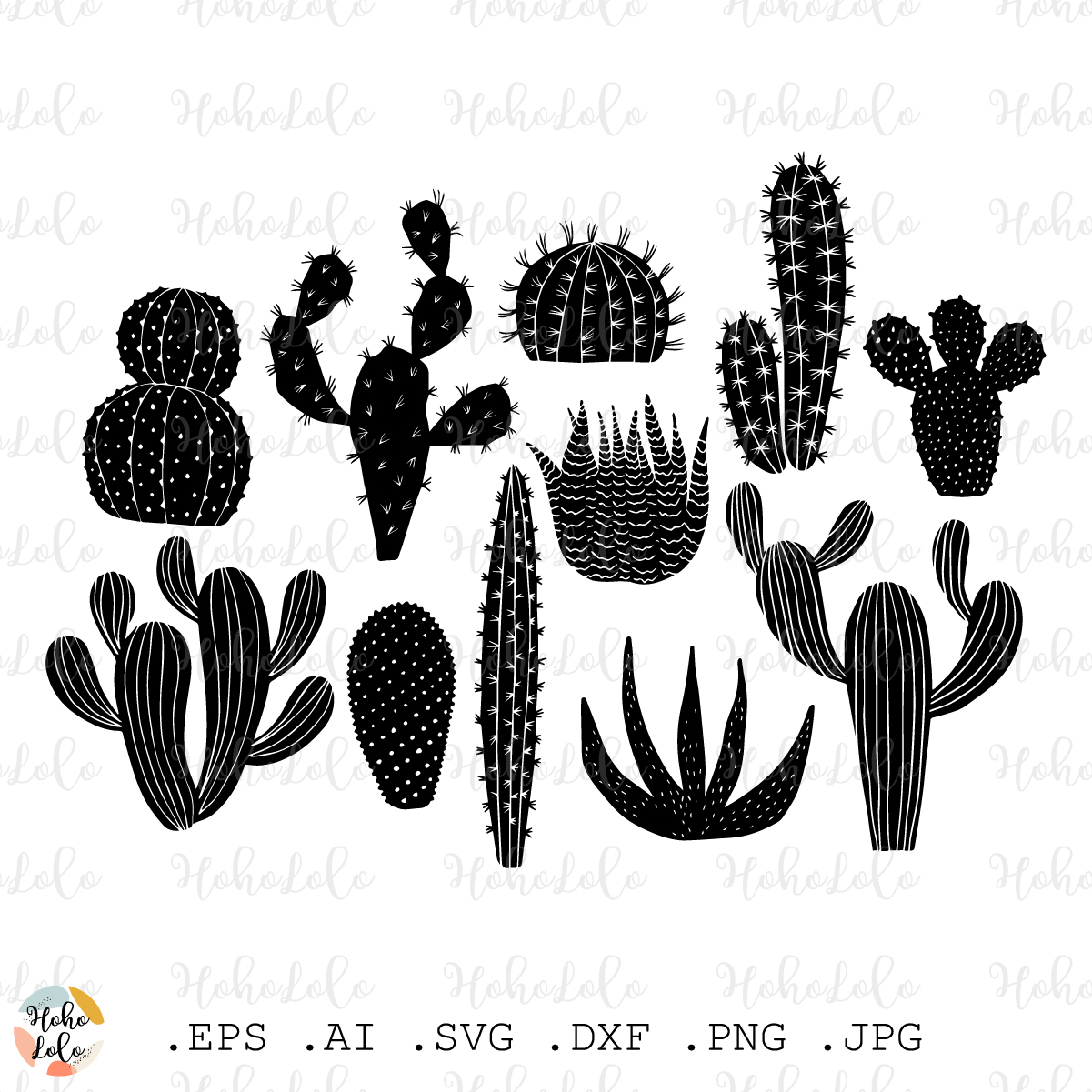Lizard Cactus Desert Cut Out Black PNG & SVG Design For T-Shirts