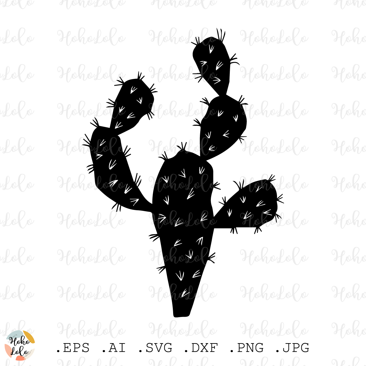 Lizard Cactus Desert Cut Out Black PNG & SVG Design For T-Shirts